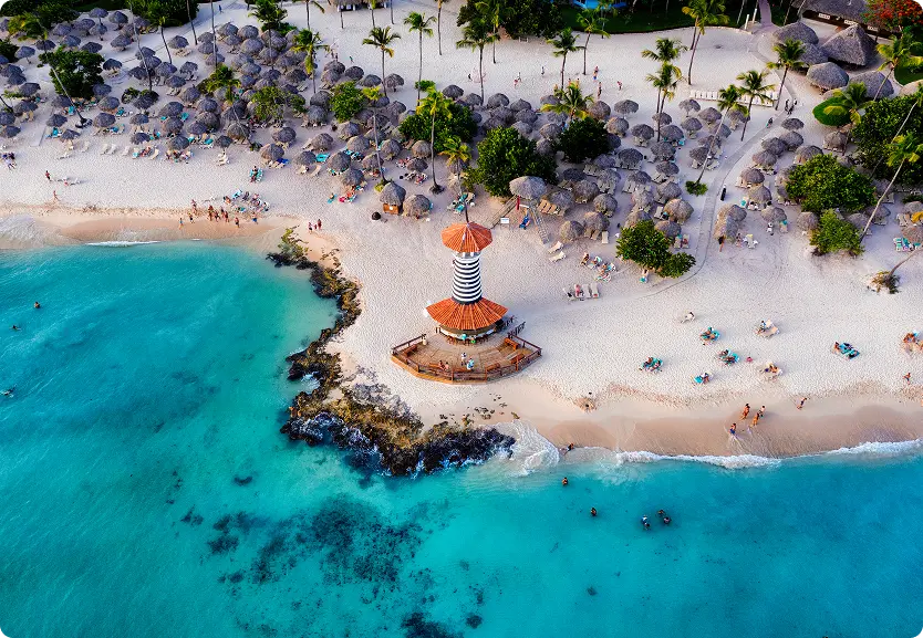 Evento temático en la playa de República Dominicana